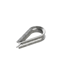 CUELLO-14-HDG-SYSCOM TOWERS-Cuello/ Guardacabo/ Rozadera para Cable de 1/4" de Acero Galv. por Inmersión.