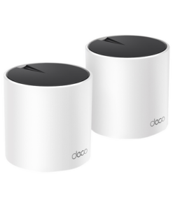 DECOX55-2PACK-TP-LINK-Kit 2 Routers Inalámbricos MESH Interior para Hogar / Doble Banda Wi-Fi 6 AX3000 Mbps / 3 Puerto Gigabit WAN/LAN / 2 Antenas Internas / Administración Mediante la App Deco (iOS, Android) / Protección HomeShield