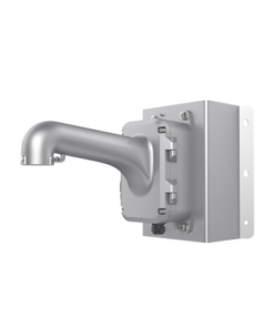 DS-1604ZJ-BOX-CORNER-P-HIKVISION-Montaje de Pared para Domos PTZ con Montaje de Esquina / Color Plata / Uso en Exterior