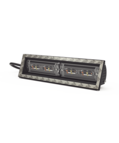 ED3974AW-ECCO-Luz direccional cubierta de ventana, 12-24 Vcc, 2 cabezales dual color, ámbar/claro