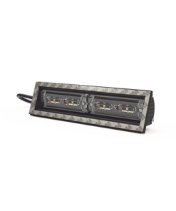 ED3974RW-ECCO-Luz direccional cubierta de ventana, 12-24 Vcc, 2 cabezales dual color, Rojo/Claro