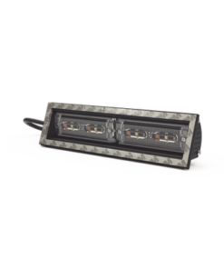 ED3974RWBW-ECCO-Luz direccional cubierta de ventana, 12-24 Vcc, 2 cabezales dual color, Rojo/Claro/Azul/Claro