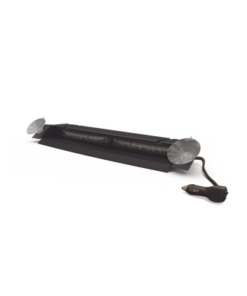 ED5051VDL2AW-ECCO-Luz de Visera, 12-24 Vcc con enchufe vehicular, doble cabezal, dual color, ámbar/blanco