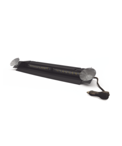 ED5051VDL2RWBW-ECCO-Luz de Visera, 12-24 Vcc con enchufe vehicular, doble cabezal, dual color, rojo/blanco/azul/claro