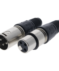 EP-XLRKIT-EPCOM PROAUDIO-Kit Conector XLR Hembra + XLR Macho | Ideal para Conexiones de Micrófonos, Mezcladoras | Equipo de Audio Profesional