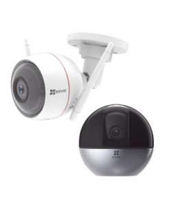 EZ-KIT1-EZVIZ-Kit de Camaras WiFi, Incluye 2 Piezas C3W y 1 Pieza C6W / Audio de Dos Vías / Detección de Movimiento / Ranura para Memoria / C6W Con Seguimiento Inteligente y Zoom automático