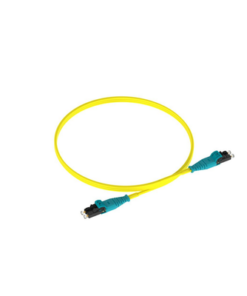 F92ERQ1Q1SNM003-PANDUIT-Jumper de Fibra Optica Monomodo 9/125 OS2, LC-LC Duplex Push Pull, OFNR (Riser), Color Amarillo, 3 Metros (9.84 Pies)