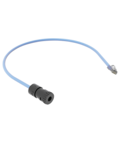 FC-ICCP0.5MBU-PANDUIT-Cable de Conexión en Campo Jack a Plug RJ45, Categoría 6A, CMP (Plenum), 0.5 Metros (1.64 Pies), Color Azul