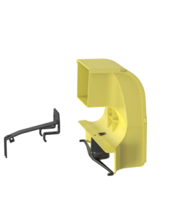 FRSPJ4X4LYL-PANDUIT-Bajada Para Canaleta FiberRunner™, Uso con Medidas 4x4, 6X4, 12X4, o 24X12, Con Reducción a 4X4, Color Amarillo