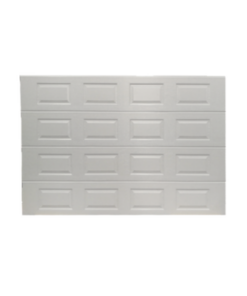 GARAGE128-SC-ACCESSPRO-Puerta de Garage de alta calidad, Color blanco 12X8 pies,  AISLADA, Estilo Americana , CUADRO CORTO.