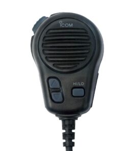 HM-126B-ICOM-Micrófono Bocina para Radio IC-M504 / Color Negro / Compatibilidad Icom / Comunicación Marina