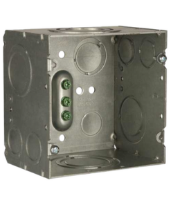 HUB260-RACO-Caja Cuadrada 4- 11/16" x 4 11/16"/ Profundidad de 3-1/4"/ 2 Entradas  1", 1 1/4", 1 1/2", 2", 2 Entradas 1"-1 1/4", 2 Entradas 3/4 "- 1", 4 Entradas 1/2" - 3/4", 2 Entradas 1/2".