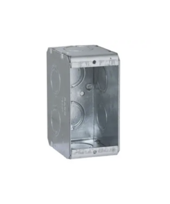 HUB-690-RACO-Caja (Chalupa) Multigang de 1 Gang/ Profundidad de 2-1/2 Pulgadas (6.35 cm)/ 8 TKO (1/2 y 3/4).