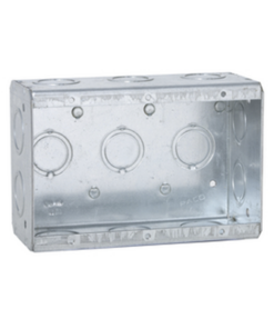 HUB-692-RACO-Caja Multigang de 3 Gangs / Profundidad de 2-1/2" / 16 Entradas de 1/2" y 3/4".