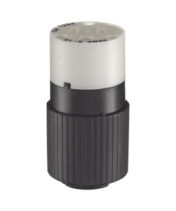 HUB-BRY-5269-NC-HUBBELL-Conector de 15 A 125 V CA/ 2 Polos 3 Hilos/ Grado Industrial/ Color  Blanco y Negro/ NEMA 5-15R.