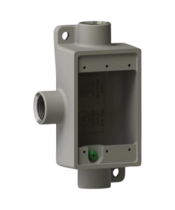 HUB-FSCT2-HUBBELL-Caja Rectangular Tipo FSCT de Aluminio libre de Cobre de  3/4".