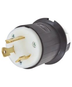 HUB-HBL-2611-HUBBELL-Clavija Industrial con Bloqueo de Media Vuelta / 30 A 125 V CA / 2 Polos 3 Hilos / Color Blanco y Negro / Nema L5-30P.