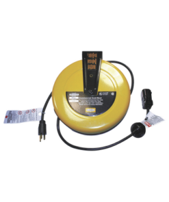 HUB-HBL-C25-163C-HUBBELL-Carrete de Cable comercial (16/3 rudo), para 125 V CA, 10 A, 7.6 m de longitud con conector HBL5969VBLK.