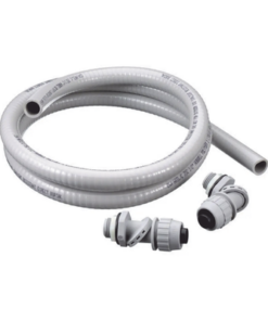 HUB-PS0-5GY-KIT-HUBBELL-Kit de 6 pies de Tubería Liquidtight PolyTuff  y 2 Conectores Rectos de 1/2".