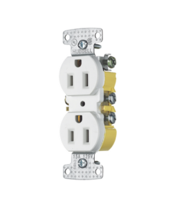 HUB-RR15W-HUBBELL-Contacto Duplex 15A 125V/ 2 Polos 3 Hilos/ Nema 5-15R/ Color Blanco.