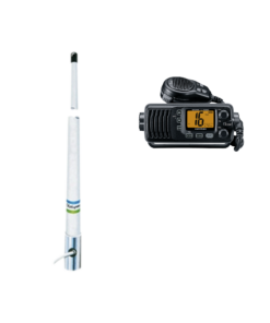 IC-M200/5101-ICOM-Kit de radio móvil VHF marino modelo IC-M200/13 y antena marina Shakespeare en fibra de vidrio 5101