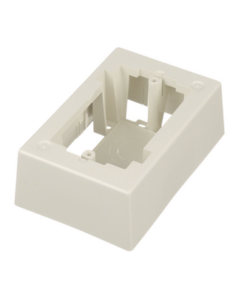 JB1IW-A-PANDUIT-Caja de Pared Superficial, uso Universal con Placas de Pared, Con Cinta Adhesiva, Color Blanco Mate
