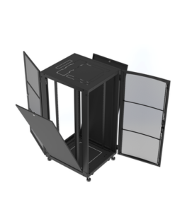 LP-FC-6060-24U-LINKEDPRO BY EPCOM-Gabinete Rack 19"  24 UR, Puertas Ventiladas. 4 postes Rack. 600 x 700 x  1200 (An x  Al x Prof.)