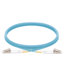 LP-FOM3-LCLC-R05-LINKEDPRO BY EPCOM-Jumper de Fibra Óptica Multimodo OM3 50/125 LC-LC OFNR (Riser), 2.0 mm, Dúplex, Aqua, 5 Metros (16.40 Pies)