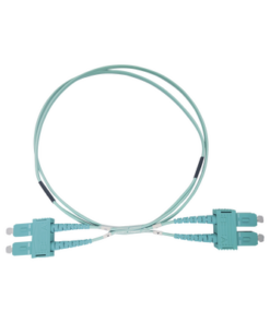 LP-FOM3-SCSC-R03-LINKEDPRO BY EPCOM-Jumper de Fibra Óptica Multimodo OM3 50/125 SC-SC OFNR (Riser), 2.0 mm, Dúplex, Aqua, 3 Metros (9.84 Pies)