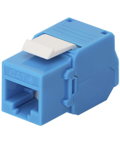 LP-KJ-610-TTBU-LINKEDPRO BY EPCOM-Módulo Jack Keystone Cat6 (Toolless), con Terminación en Ángulo 180 Grados Color Azul, Compatible con Faceplate y Patchpanel Linkedpro
