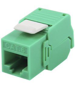 LP-KJ-610-TTGR-LINKEDPRO BY EPCOM-Módulo Jack Keystone Cat6 (toolless), con terminación en ángulo 180 º Color Verde, Compatible con Faceplate y Patchpanel Linkedpro