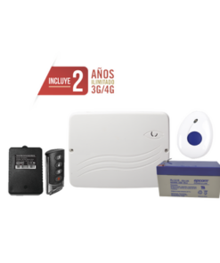 PRO4-GEN2-FALL-M2M SERVICES-Kit de Panel de Alarma Híbrido 4G LTE con botón de Pánico y Detección de Caídas Inalámbrico, Incluye SIM con 2 años de Datos y APP Gratis