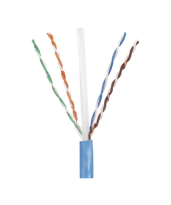 PUC5C04BU-CE-PANDUIT-Bobina de Cable UTP 305 Metros (1000 Pies) de Cobre, PanNet, Azul, Categoría 5e (24 AWG), PVC (CM), de 4 Pares