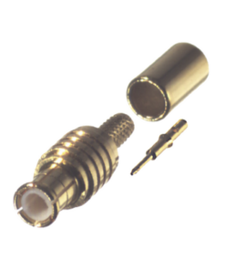 RMX-8000-1B-RF INDUSTRIES,LTD-Conector MCX Macho en Línea, de Anillo Plegable en Cable RG-174/U, Oro/ Oro/ Teflón.