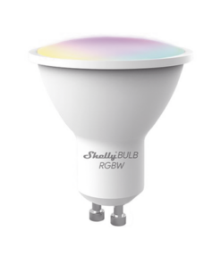SHELLYDUOGU10RGBW-SHELLY-Foco tipo Gu10 inteligente con señal inalámbrica, multi color , uso de App Shelly. AC 100-240V