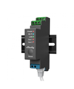 SHELLYPRO2-SHELLY-Relevador / Interruptor WIFI/ Industrial y residencial inteligente / Hasta 16A / Soporta Google /Alexa / Nube P2P y control Local / 2 canales y puerto ethernet