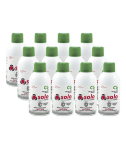 SOLOC6-PK-SDI-Paquete De 12 Latas De Gas Genuino De Monóxido De Carbono (CO) De Uso Manual o En Dispensadores SOLO-330/SOLO-332