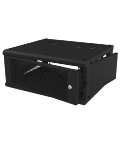 SR-1904-GFP-VR2-LINKEDPRO BY EPCOM-Gabinete de Pared Fijo, Con 4 Unidades de Rack, de 19 in, Fabricado en Acero, Puerta Perforada. 