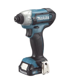 TD1-10D-WYE-MAKITA-Atornillador de Impacto, entrada hexagonal de ¼”.  2 baterías de 12v de 1.5 amperes y cargador.