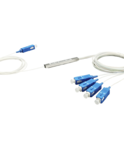 TM-PLC-1X4UPC-TEMPO-Splitter (Divisor Óptico) tipo PLC, de 1x4, conectores SC/UPC 
