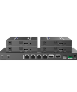 TT824-EPCOM TITANIUM-Kit Divisor y Extensor HDMI / Divide 1 Fuente HDMI a 4 Pantallas / Extiende la señal HDMI hasta 70 m / Resolución 4K @ 60 Hz/ Cat 6/6a/7 / IPCOLOR / CERO LATENCIA / Uso 24/7 / Puerto S/PDIF / EDID / RS232 / Salida Loop / Alimente solo el Tx 