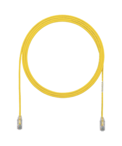 UTP28SP1YL-PANDUIT-Cable de Parcheo TX6, UTP Cat6, Diámetro Reducido (28AWG), Color Amarillo, 0.3 Metros (1 Pie)