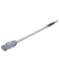 UTP28X1-PANDUIT-Cable de Parcheo UTP Cat6A, CM/LSZH, Diámetro Reducido (28AWG), Color Blanco Mate, 0.3 Metros (1 Pie)