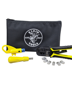 VDV026212-KLEIN TOOLS-Kit de Instalación de cable UTP con Estuche (Desforrador + Ponchadora + Ponchadora 110).