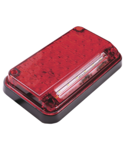 XLTE2335R-EPCOM INDUSTRIAL SIGNALING-Luz de Advertencia de 7X4", Color Rojo, Con Luz de Trabajo, Ideal para Ambulancias