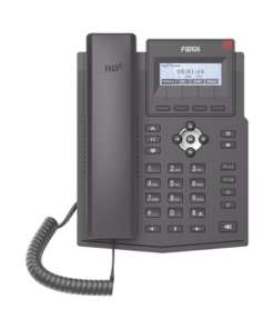 X1SG-FANVIL-Teléfono IP empresarial para 2 lineas SIP con pantalla LCD,  Puertos Gigabit, Códec Opus, conferencia de 3 vías, PoE.