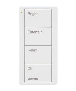 PJ24BGWHP03-LUTRON ELECTRONICS-Control remoto inalambrico PICO, con escenas predefinidas para espacio en sala..