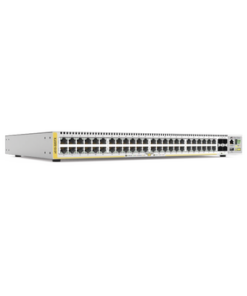 AT-X510-52GTX-90-ALLIED TELESIS-Switch Stackeable Capa 3, 48 puertos 10/100/1000 Mbps + 4 puertos SFP+ 10 G, fuente redundante