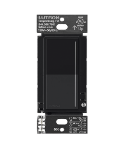 RRSTPRONMN-LUTRON RADIORA 3-(RadioRa3) Atenuador táctil Sunnata Dimmer PRO color negro satin, requiere cable neutro / soporta 250W LED