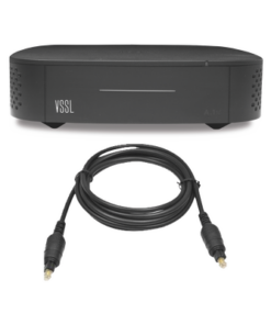 A1X/TOS-VSSL-Amplificador una Zona de 2 Canales, 50 W por Canal, Con Cable TOSLINK Incluido, Transmisión por Chromecast, AirPlay, Alexa Cast, Spotify Connect